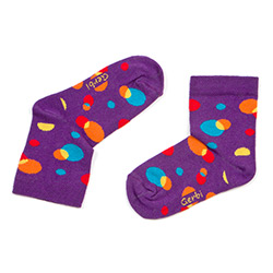 Čarape za djevojčice s točkastim uzorkom-2 thumb