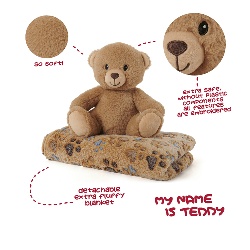 2 u 1 dekica sa igračkom medo-3 thumb